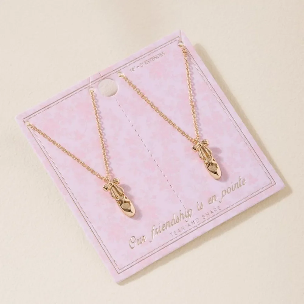 New Francesca’s En Pointe Friendship Necklace Set